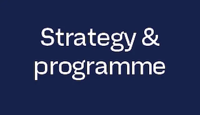 Strategy & programme
