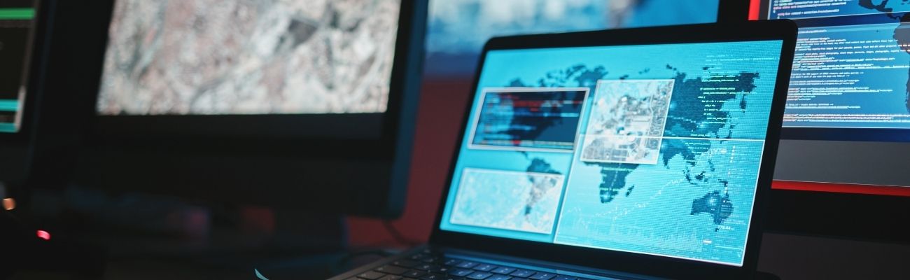Laptop med informasjon