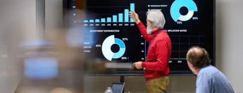 to menn som analyserer