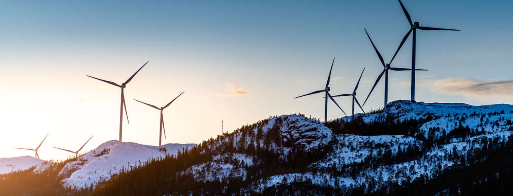 Vindmøller på fjell