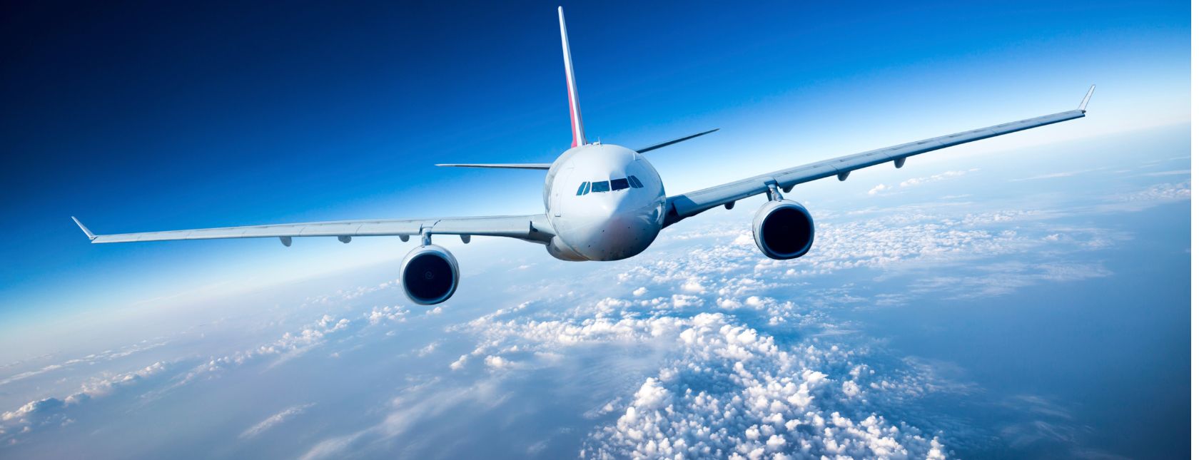 Passenger airliner in the sky