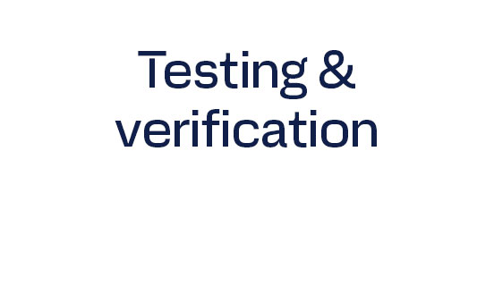 Testing & verification