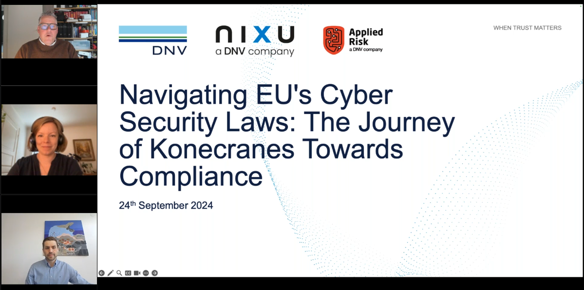 Navigating EU's cyber security laws: The journey of Konecranes towards compliance