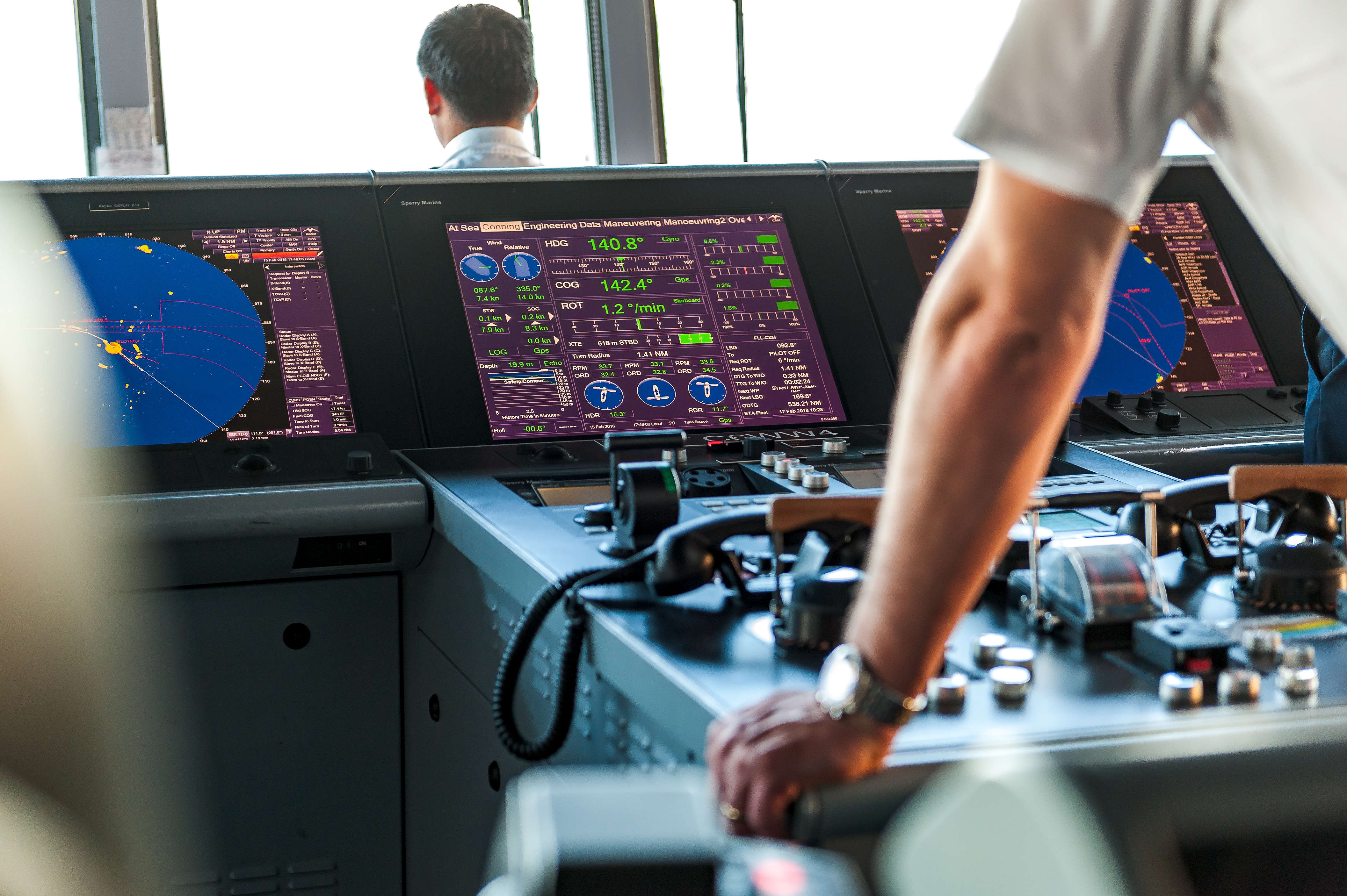 Cruise ship control room