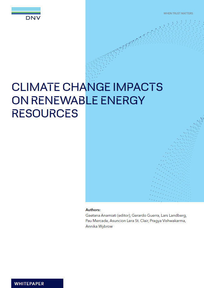 Climate change impacts on renewable energy sources
