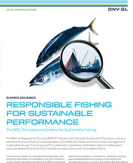 MSC Principles and Criteria for sustainable fisheries