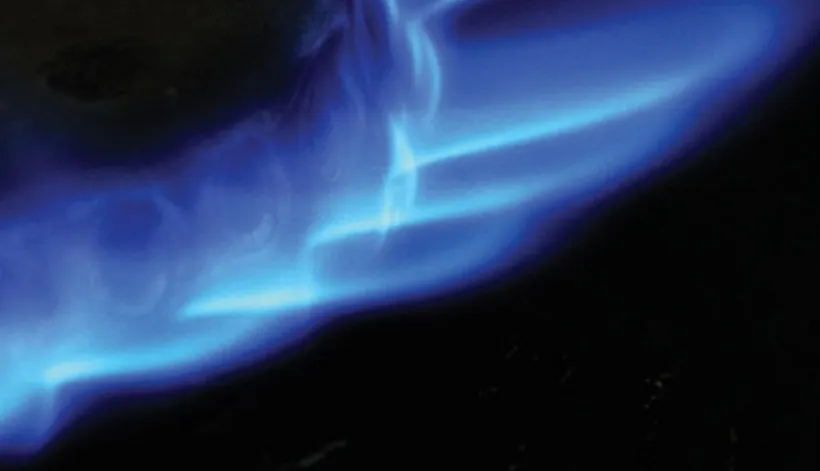 Gas flame