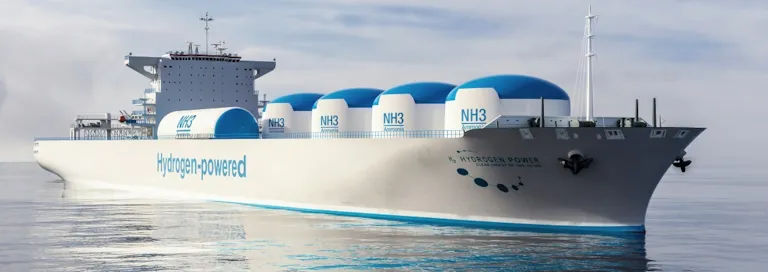 Hydrogen powered ship