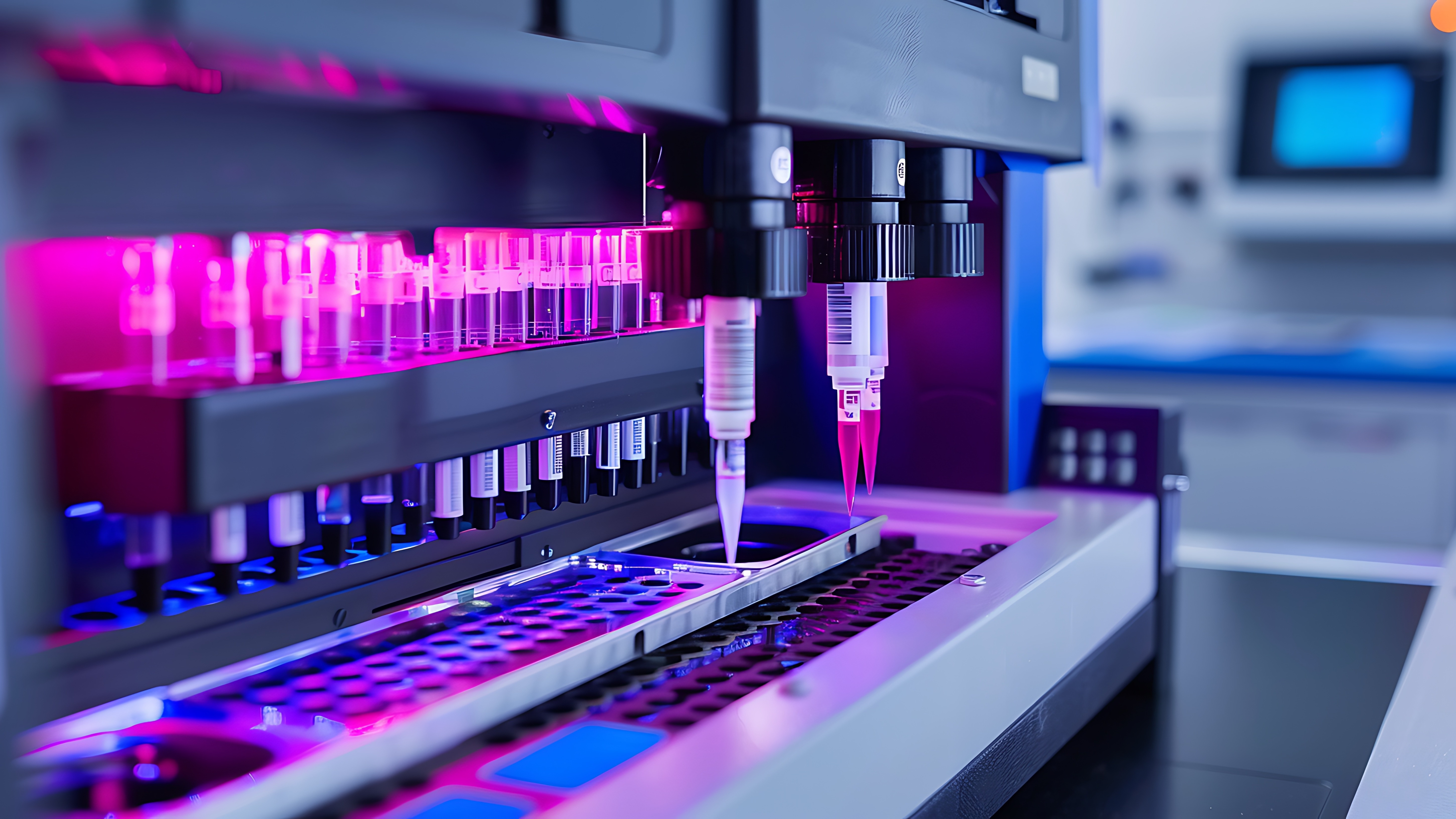 Automated IVD testing equipment in a regulated laboratory environment, symbolising IVDR conformity assessment and EU market approval processes.