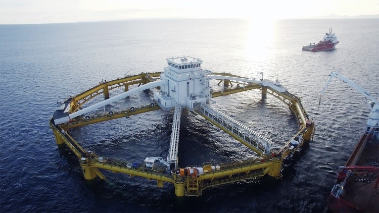 Ocean Farm 1 is big enough to hold an entire oil platform. Photo: SalMar