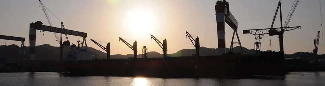 Oshima shipyard siluettes 