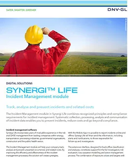 Synergi Life - Incident Management flier