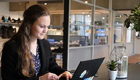 Vilde landed her dream job