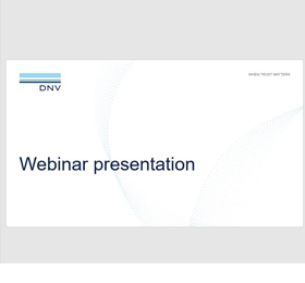 Webinar presentations slides