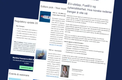 Nyhetsbrev | DNV maritime om norsk skipsfart
